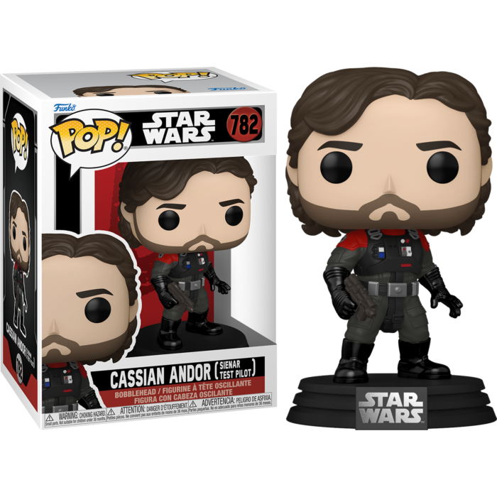 Cassian Andor Sienar Test Pilot Funko Pop Figur mit Verpackung.