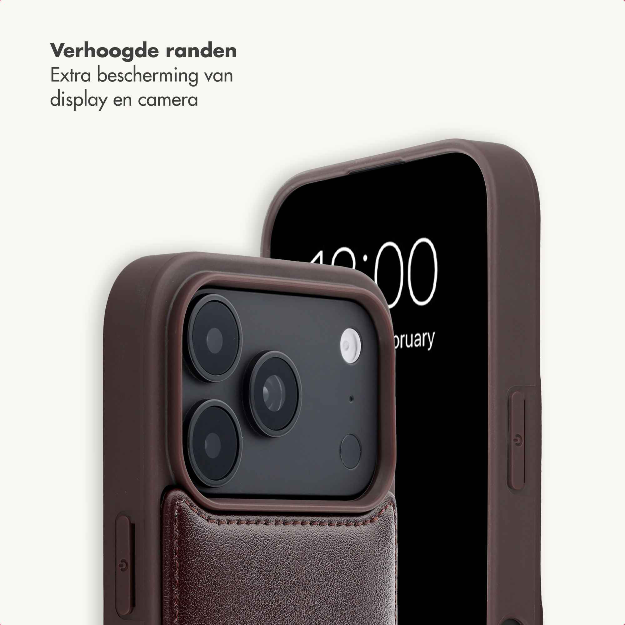SELENCIA Nova Backcover met koord en pashouder, Backcover, Apple, iPhone 17 Pro Max/ iPhone 18 Pro Max, Bunt