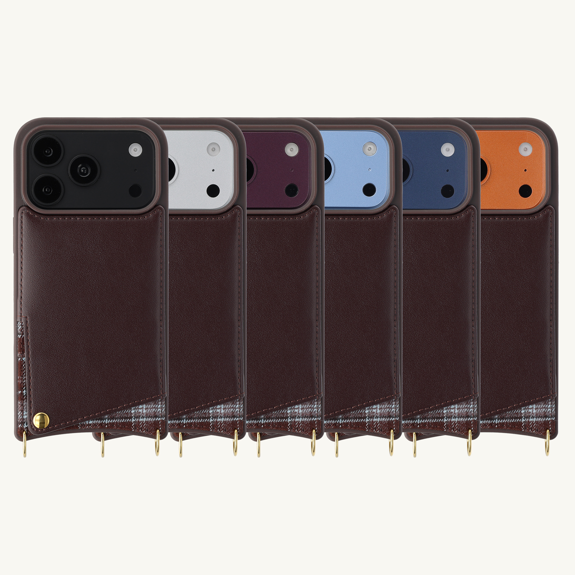 SELENCIA Nova Backcover met koord en pashouder, Backcover, Apple, iPhone 17 Pro Max/ iPhone 18 Pro Max, Bunt