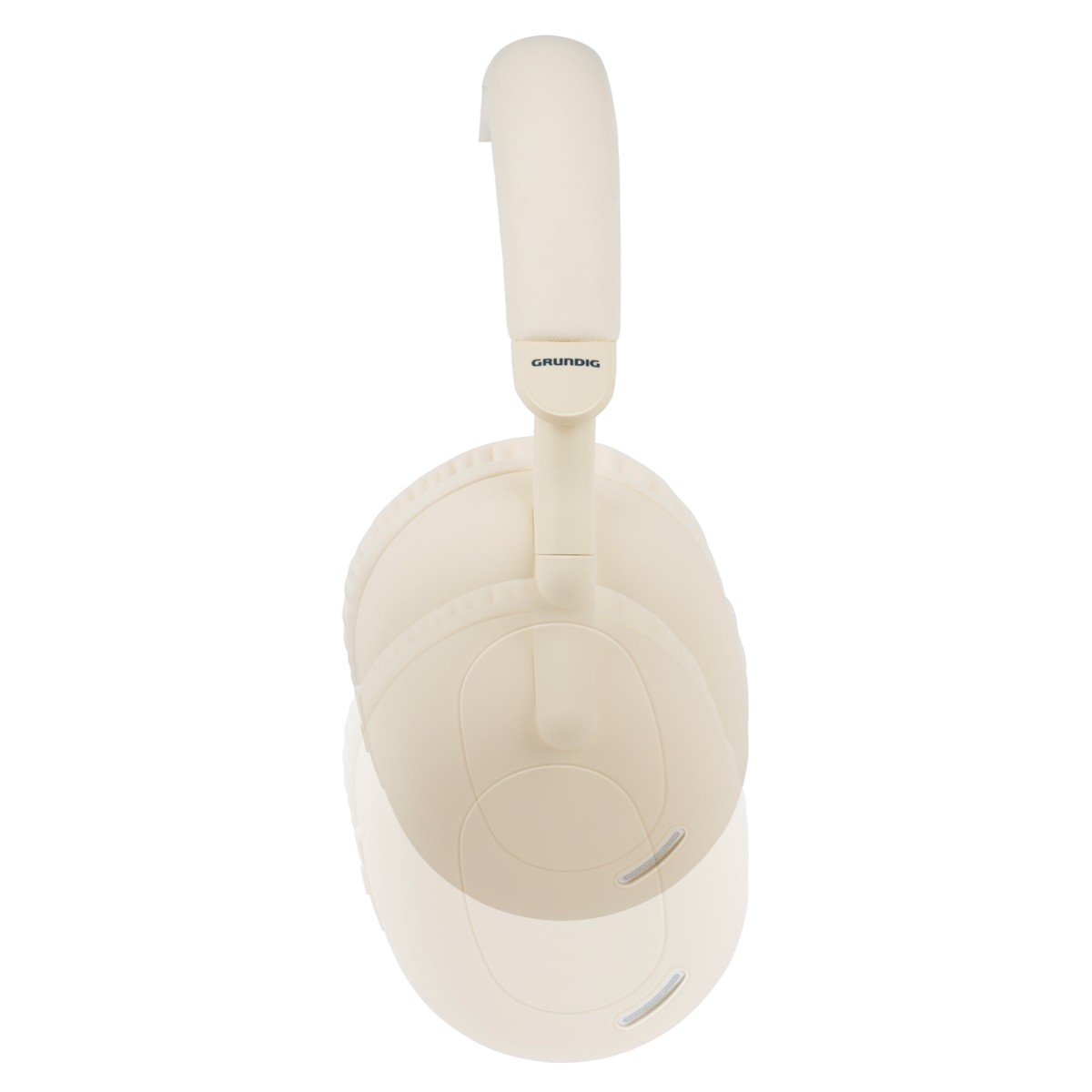Beige Grundig Over-Ear-Kopfhörer mit verstellbarem Kopfbügel auf weißem Hintergrund.