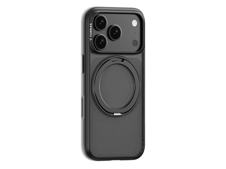 TORRAS Apple iPhone 18 Pro Max Uyumlu Ostand O1 Guardian Standlı Magsafe Kapak Telefon Kılıfı Siyah