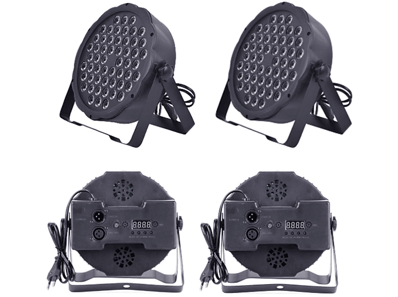 DJ PRO PAR541 54x3 Watt Full Renkli Flat (2'li Hazır Paket) Led Par