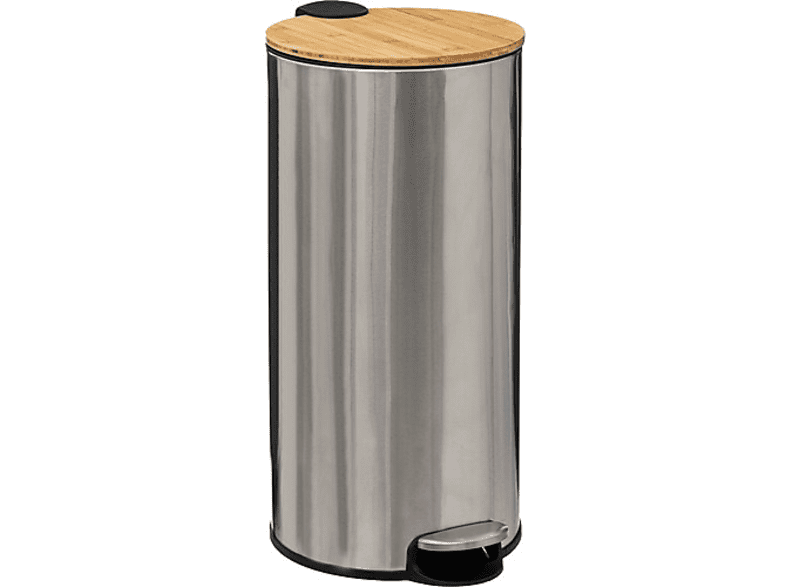 5FIVE SIMPLY SMART Bambu 30 l Paslanmaz Çelik Çöp Kovası