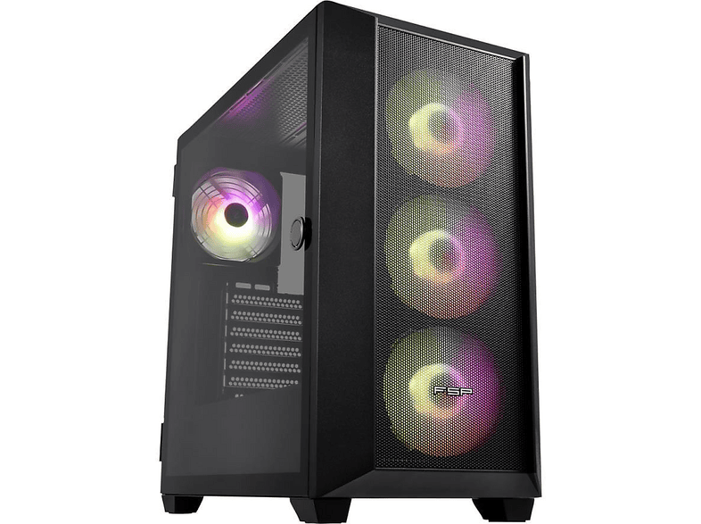 FSP CMT318 750W 80+ Bronze PCIE 5.0 Rainbow Mid Tower Gaming Bilgisayar Kasası