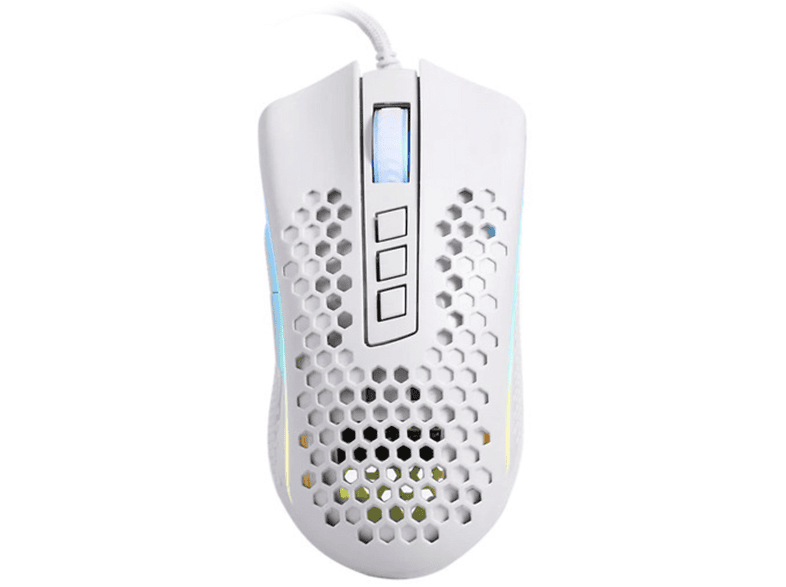 REDRAGON M808 Storm Ultralight ,85g-12.400 DPI-Optik Sensör,PC Kablolu Oyuncu Mouse Beyaz
