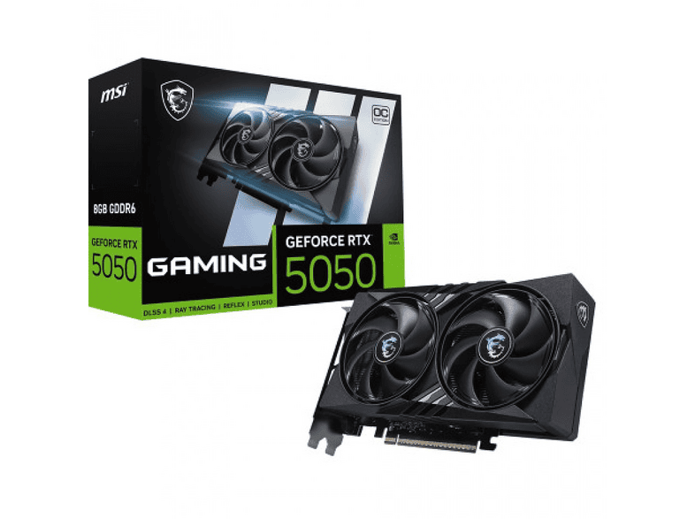 MSI 8G Gaming OC GDDR6 128B DX12 PCIE 5.0 X16 3XDP 1XHDMI GeForce RTX™ 5050 8 GB Ekran Kartı