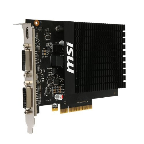 Beyaz arka planda siyah PCB'li ve büyük siyah soğutuculu MSI grafik kartı.