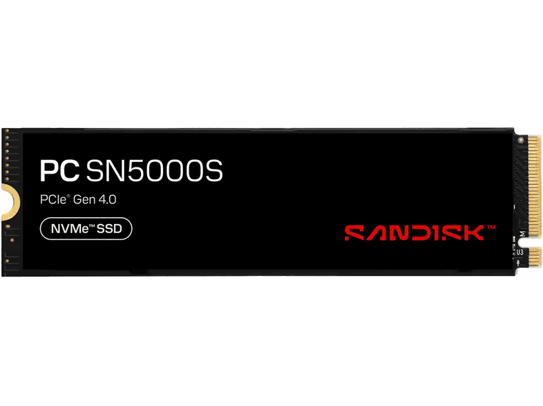 SANDISK PC SN5000S 2280 PCIe Gen4x4 NVMe M.2 512 GB SSD
