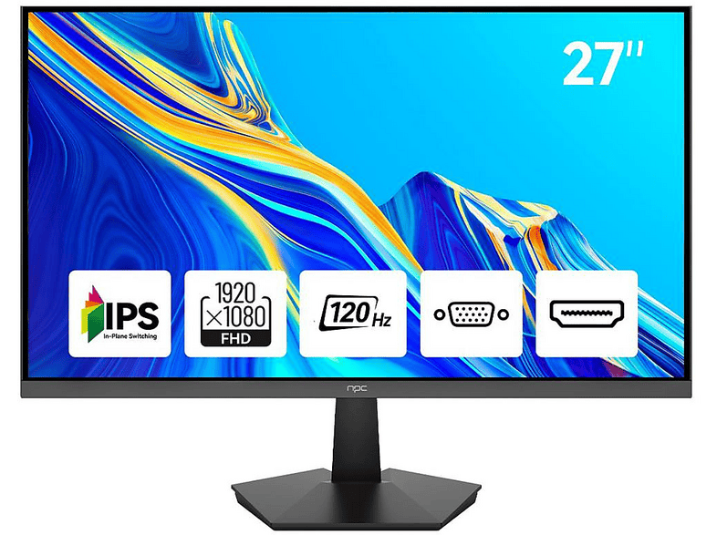 NPC MF2708-A V2 IPS 27 inç Full-HD 5 ms 120 Hz Monitör Black