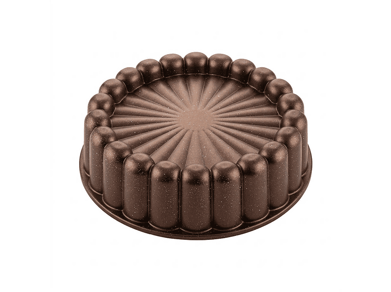 ACAR Serendipity Dilimli Döküm Kek DG-11359/A Tart Kalıbı Kahverengi