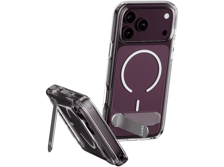 PANZERGLASS Care™ Kickstand MagSafe iPhone 18 Pro Max, 17 Pro Max Uyumlu Telefon Kılıfı Şeffaf