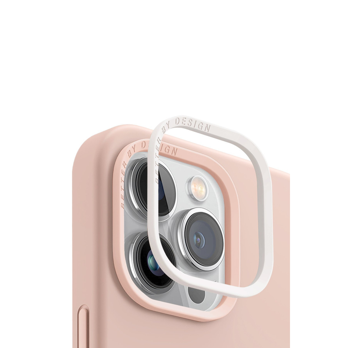 UNIQ iPhone 14 Pro Max Uyumlu Lino Silikon Kapak Telefon Kılıfı Pembe
