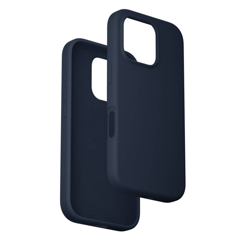 Due cover per smartphone blu scuro su sfondo bianco.