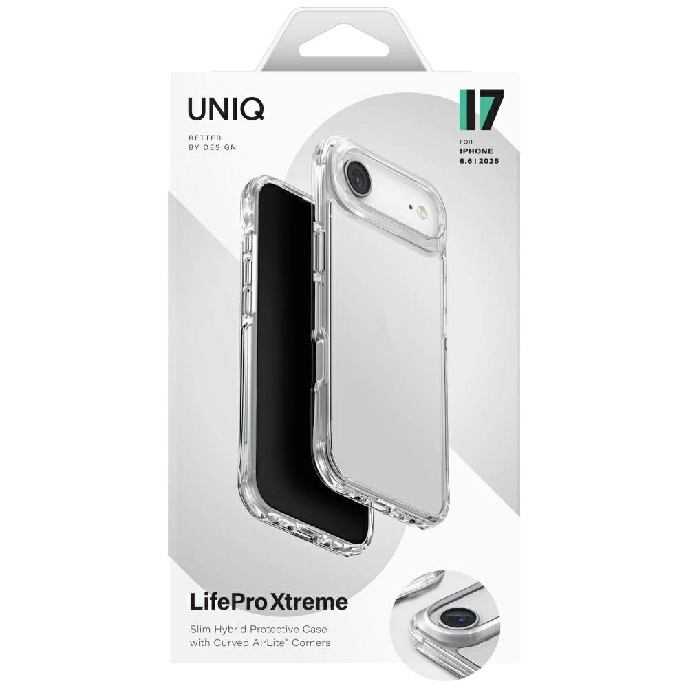 UNIQ iPhone 17 Air Uyumlu LifePro Xtreme Kapak Telefon Kılıfı Şeffaf