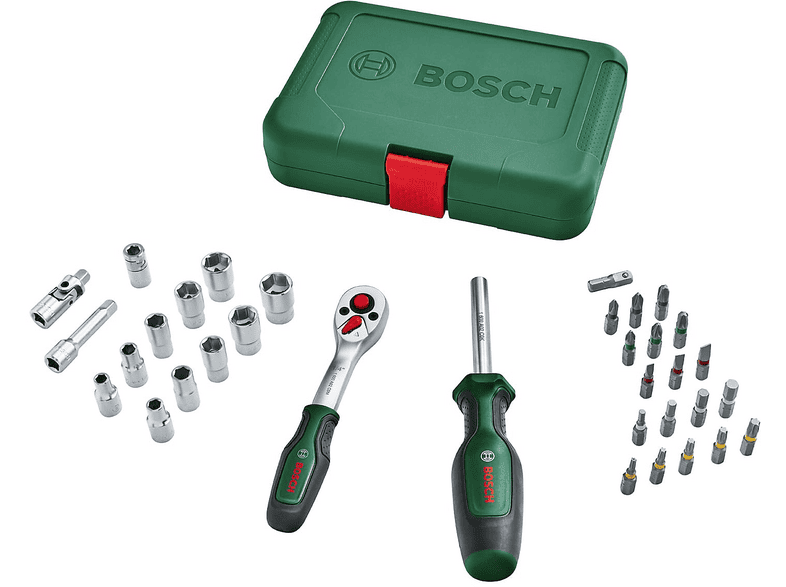 BOSCH 34 Parça Cırcırlı Tornavida Lokma Uç Seti