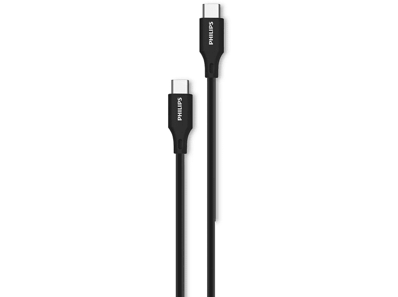PHILIPS DLC3532C/00 USB-C to USB-C 1 Metre Hızlı Şarj Kablosu Siyah