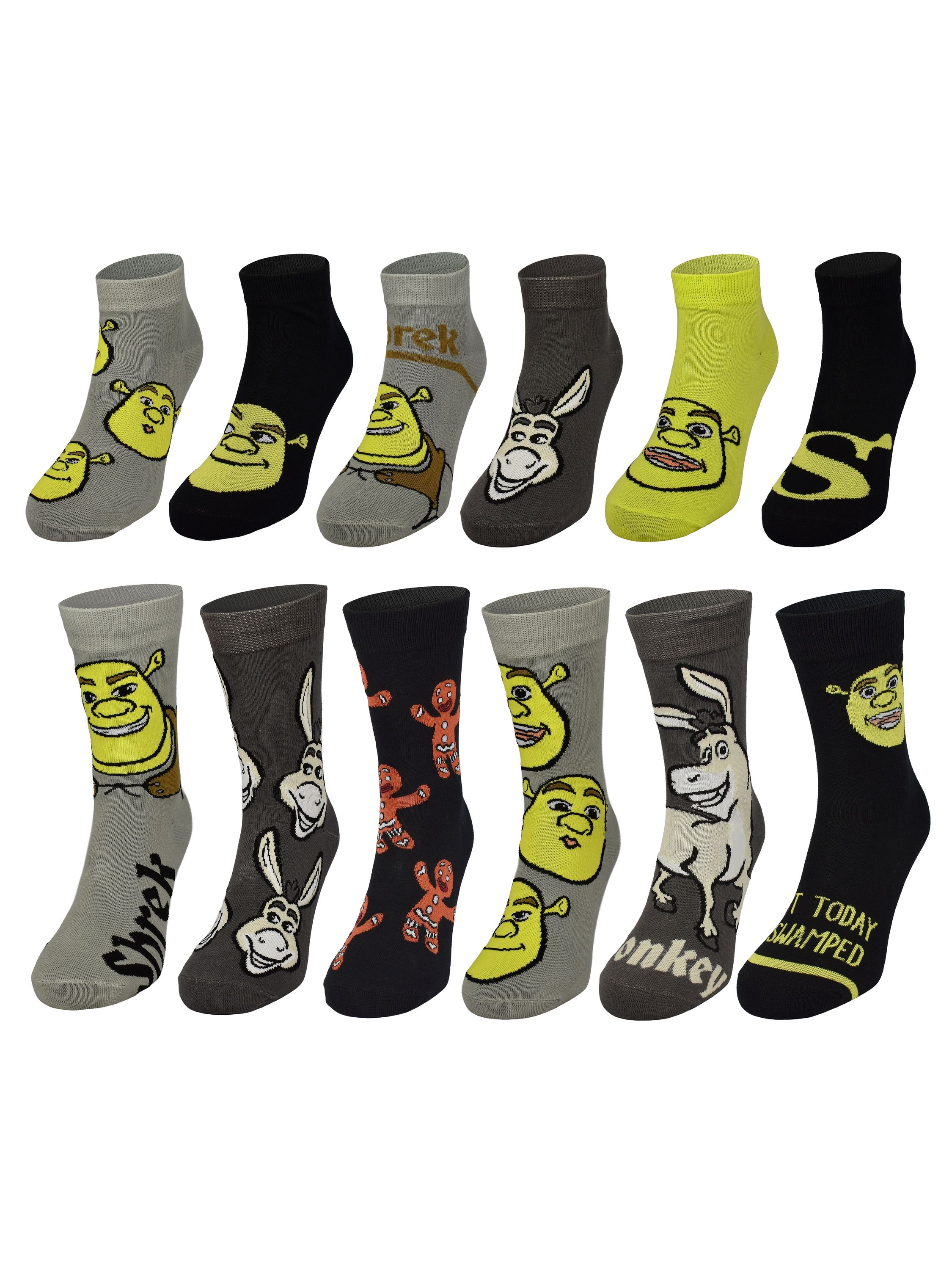 UNITED LABELS Shrek der tollkühne Held Socken (40-45) Adventskalender ...