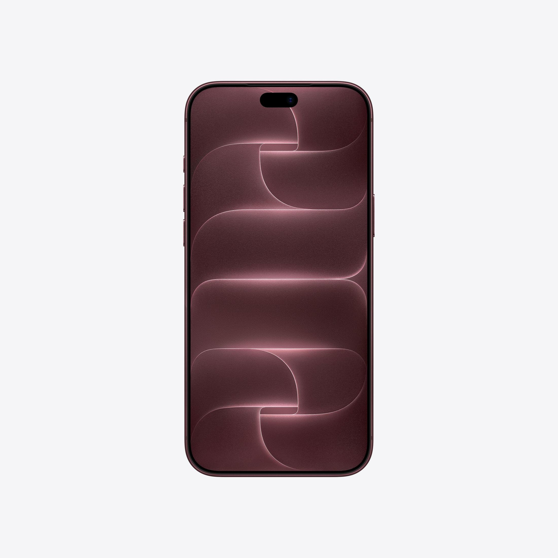 Uno smartphone rosso scuro dal design moderno mostra un motivo testurizzato e curvo sullo schermo.
