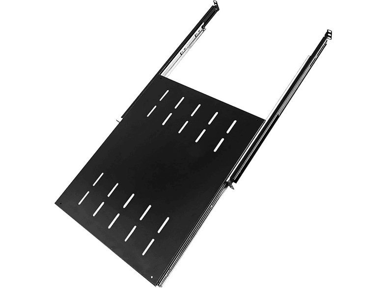 SETRACK 19'' 1U Haraketli Raylı Teleskopik Raf 600x600 Antrasit