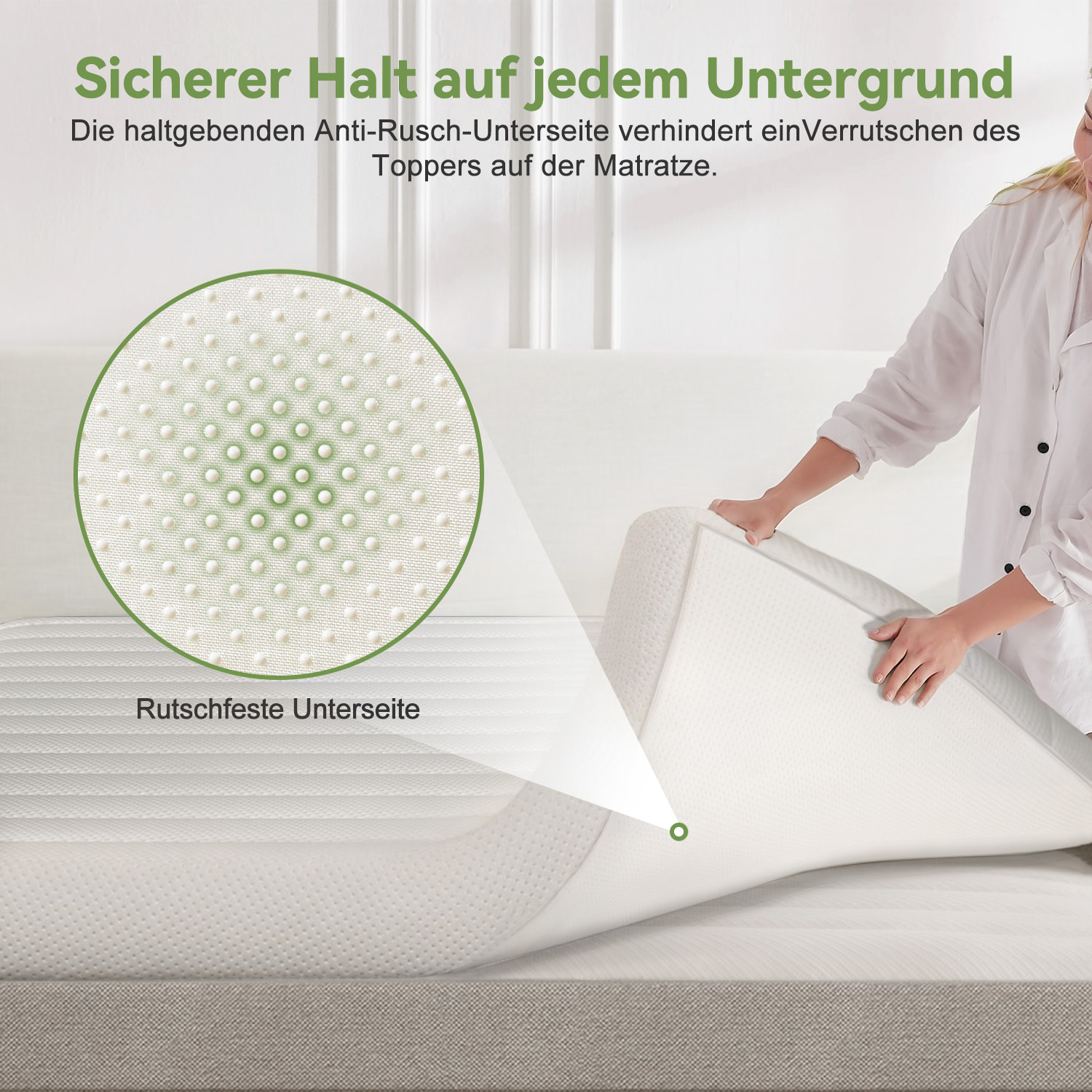 HIAZURM Topper 140*200*5cm Luftmatratze
