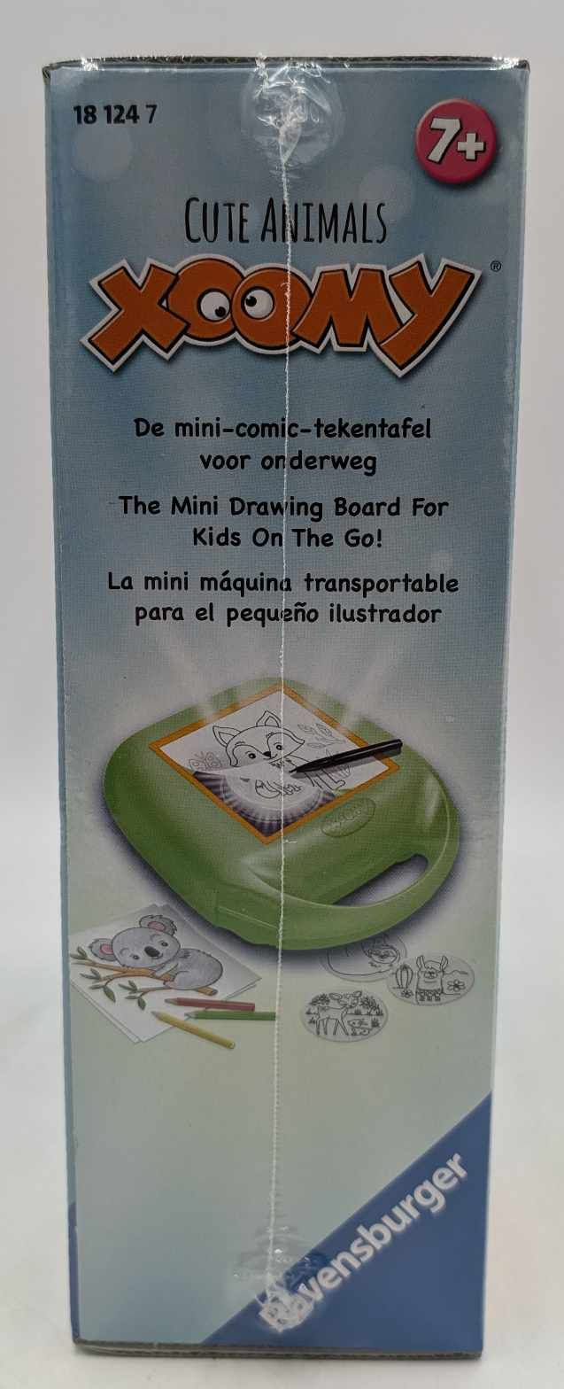 Ravensburger Xoomy Mini-Zeichentafel für unterwegs mit Tiermotiven, ab 7 Jahren.