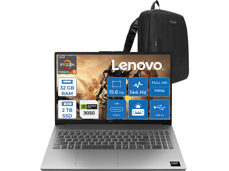 LENOVO LOQe DDR5 6GB/RTX3050/65 W 83S0002VTRF13 AMD Ryzen 5 7535HS