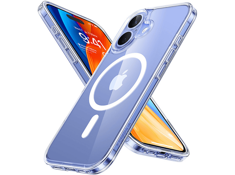 TORRAS Apple iPhone 16 Uyumlu Diamond Clear Magsafe Telefon Kılıfı Şeffaf