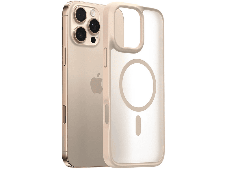 TORRAS iPhone 16 Pro Max Uyumlu Guardian Magsafe Telefon Kılıfı Çöl Titanyum