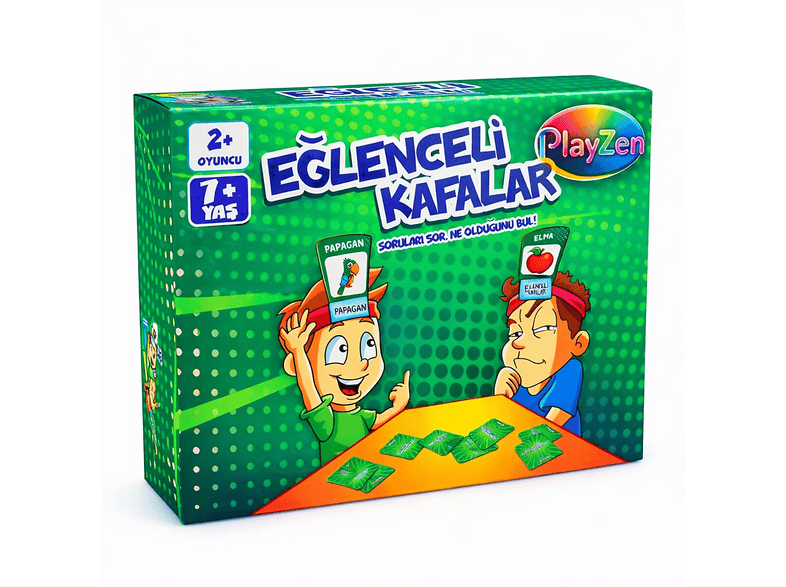 PLAYZEN Eğlenceli Kafalar Çocuk Oyunu 7+ Yaş Kafa Bandı Kart Oyunu