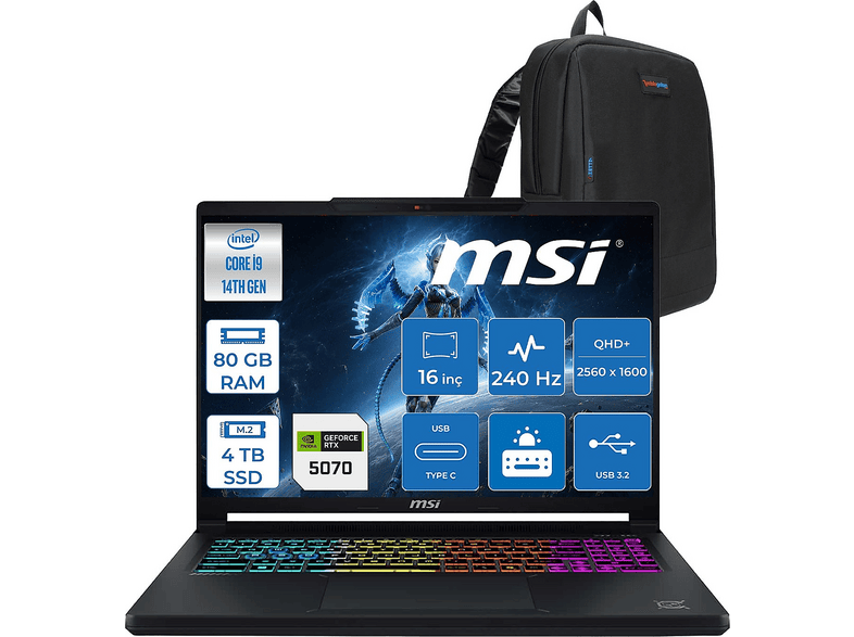 MSI Crosshair 16 HX ZW046XTRF39 Intel Core i9-14900HX 80 GB RAM 4