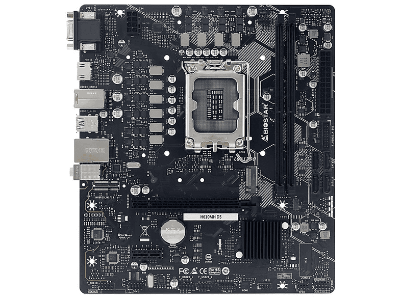 Biostar H610MH DDR5 5600MHz 1700p mATX Anakart