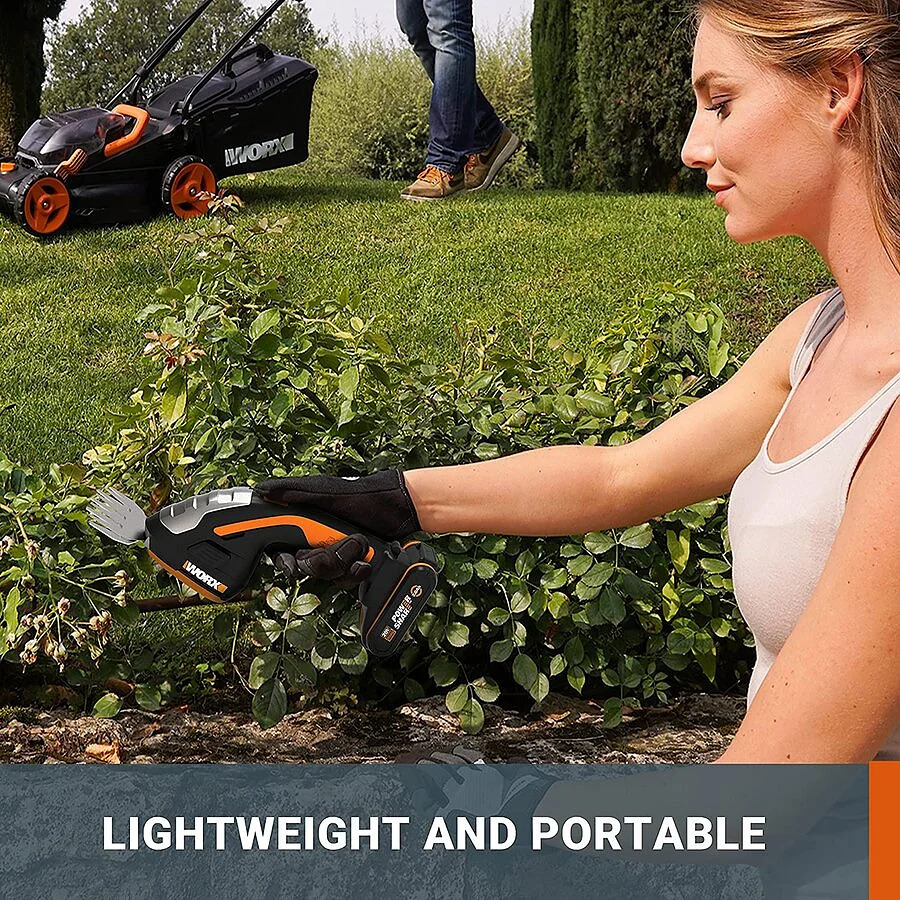 WORX WG801E 20V AKKU-GRAS- UND STRAUCHSCHERE ZEN Akku-Gartenscherenset