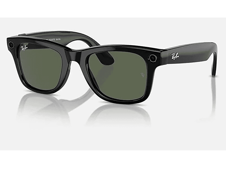 RAY-BAN Meta Wayfarer Gen 1 RW4008 S53 Parlak Siyah G15 Akıllı Gözlük Yeşil