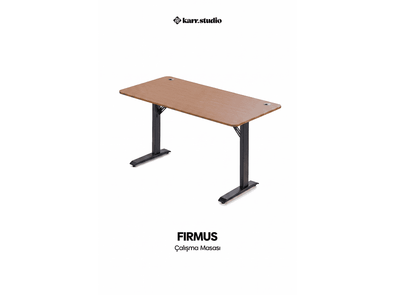 KARR OFFICE Firmus Dayanıklı 140x70 Çalışma Masası Bambu