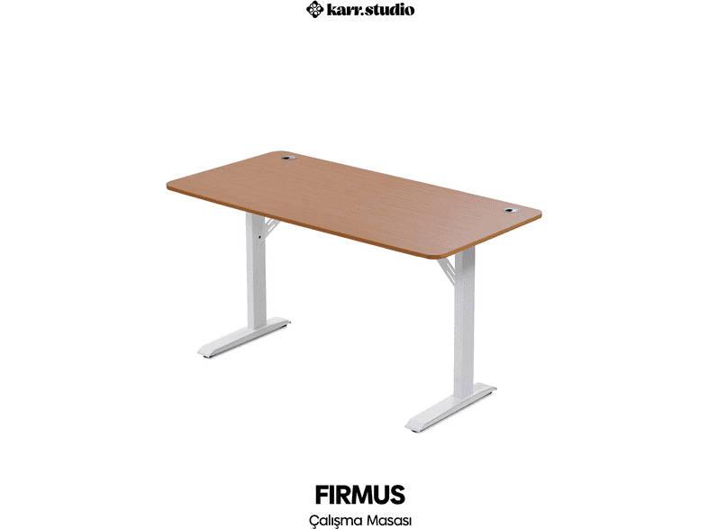 KARR OFFICE Firmus Dayanıklı 120x60 Çalışma Masası Bambu
