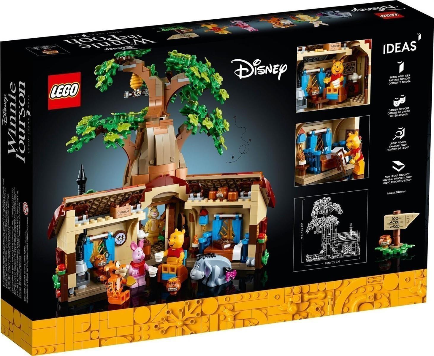 Lego Ideas Winnie Puuh Set Schachtel mit Haus, Baum und Figuren von Puuh, Tigger, Ferkel und I-Aah.