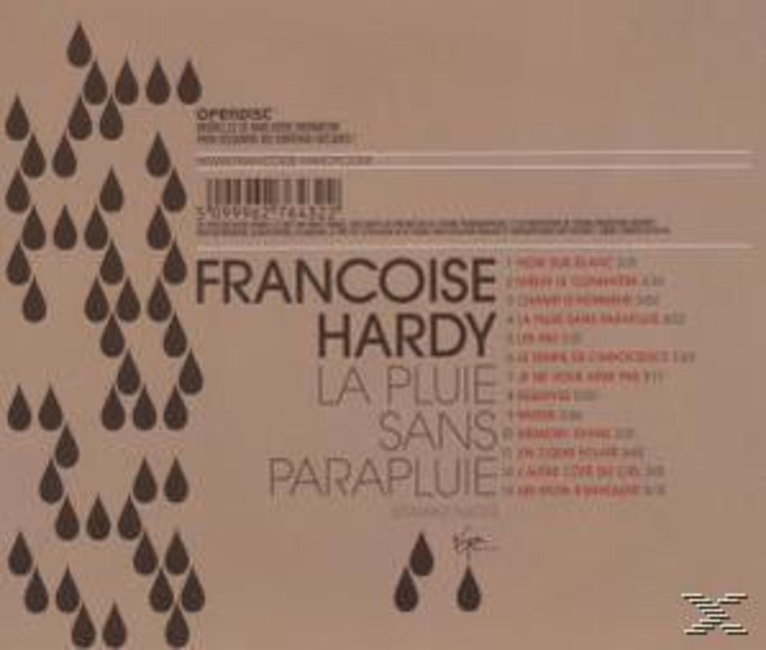 Braunes CD-Cover mit fallenden Wassertropfen, dem Namen Francoise Hardy, dem Albumtitel und der Tracklist.