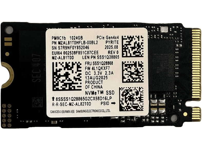 SAMSUNG PM9C1B 2242 PCIe Gen4x4 NVMe M.2 1 TB SSD