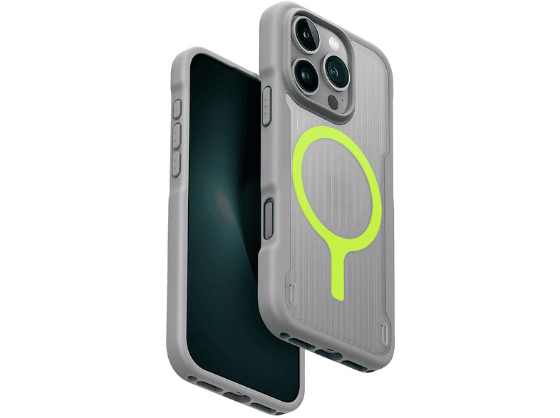 UNIQ iPhone 16 Pro Uyumlu Combat Active Magsafe Kapak Telefon Kılıfı Titan Gri