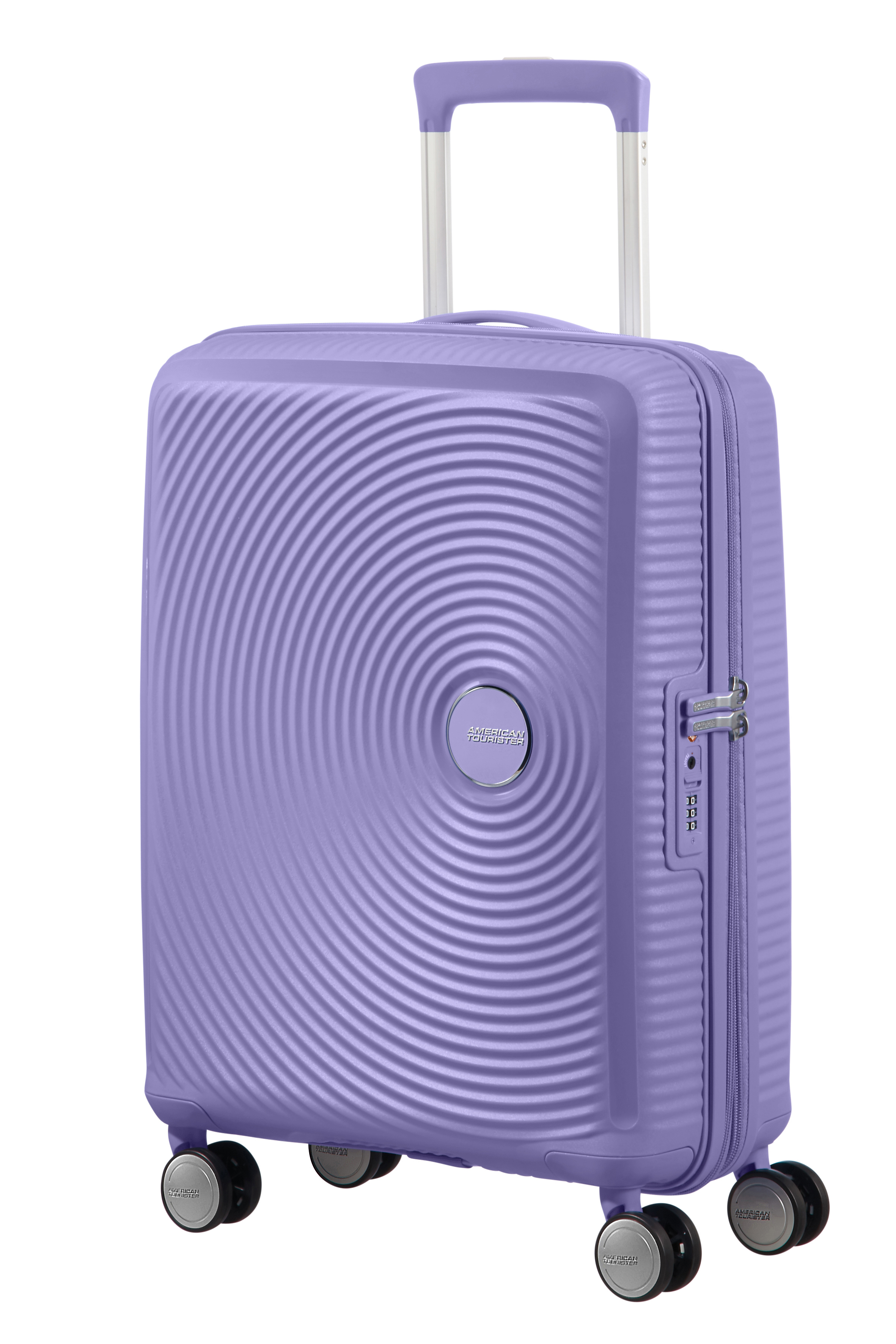Walizka kabinowa AMERICAN TOURISTER SOUNDBOX Lawendowy