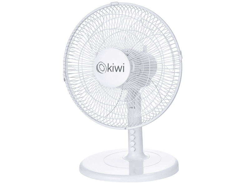 KIWI KFAN-7625 30 cm 5 Kanat 3 Kademe Salınım Masaüstü Vantilatör Beyaz
