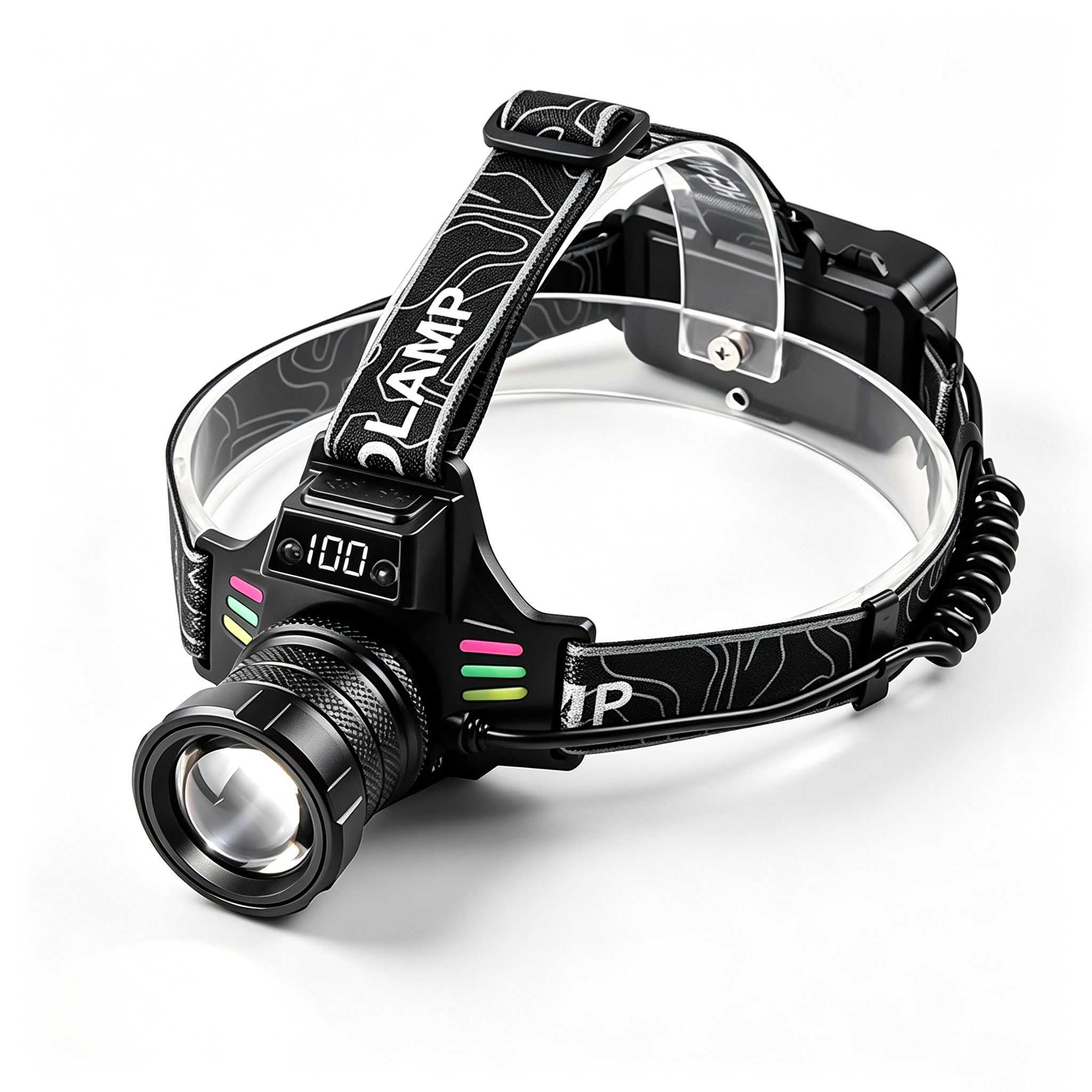 SROSS T660 Stirnlampe, Schwarz