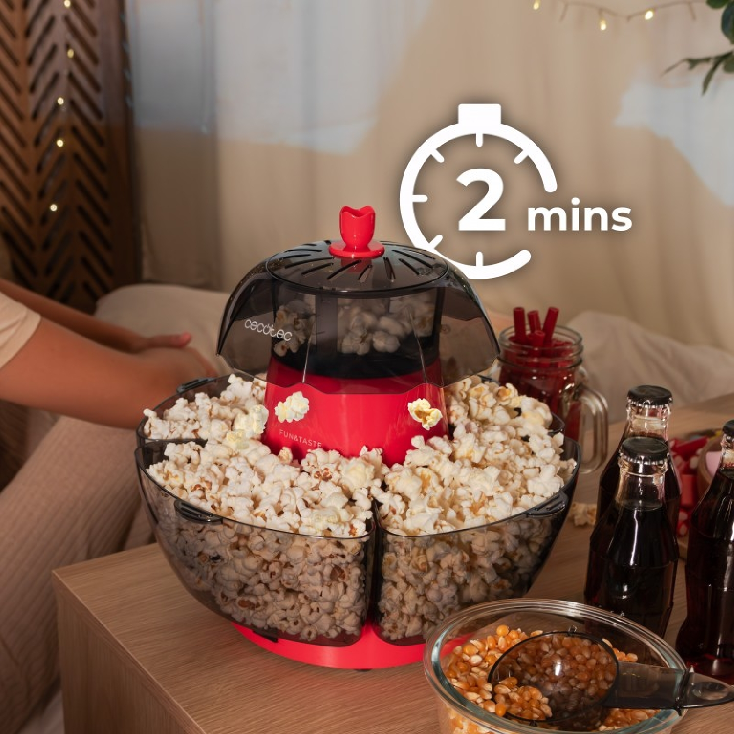 MACCHINA PER POP CORN CECOTEC Fun&Taste P'Corn Lotus