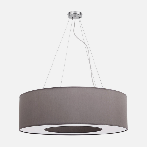 Lámpara colgante  - HAITI FABRILAMP, Cromo/Topo