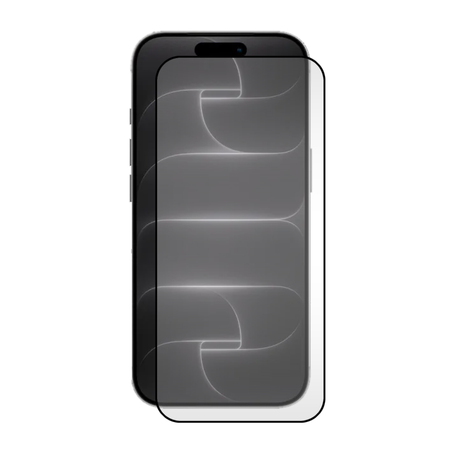 Un smartphone doté d'un film de protection d'écran transparent.