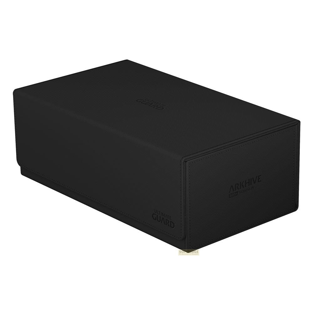 Eine schwarze Arkhive Xenoskin Aufbewahrungsbox auf weißem Hintergrund.