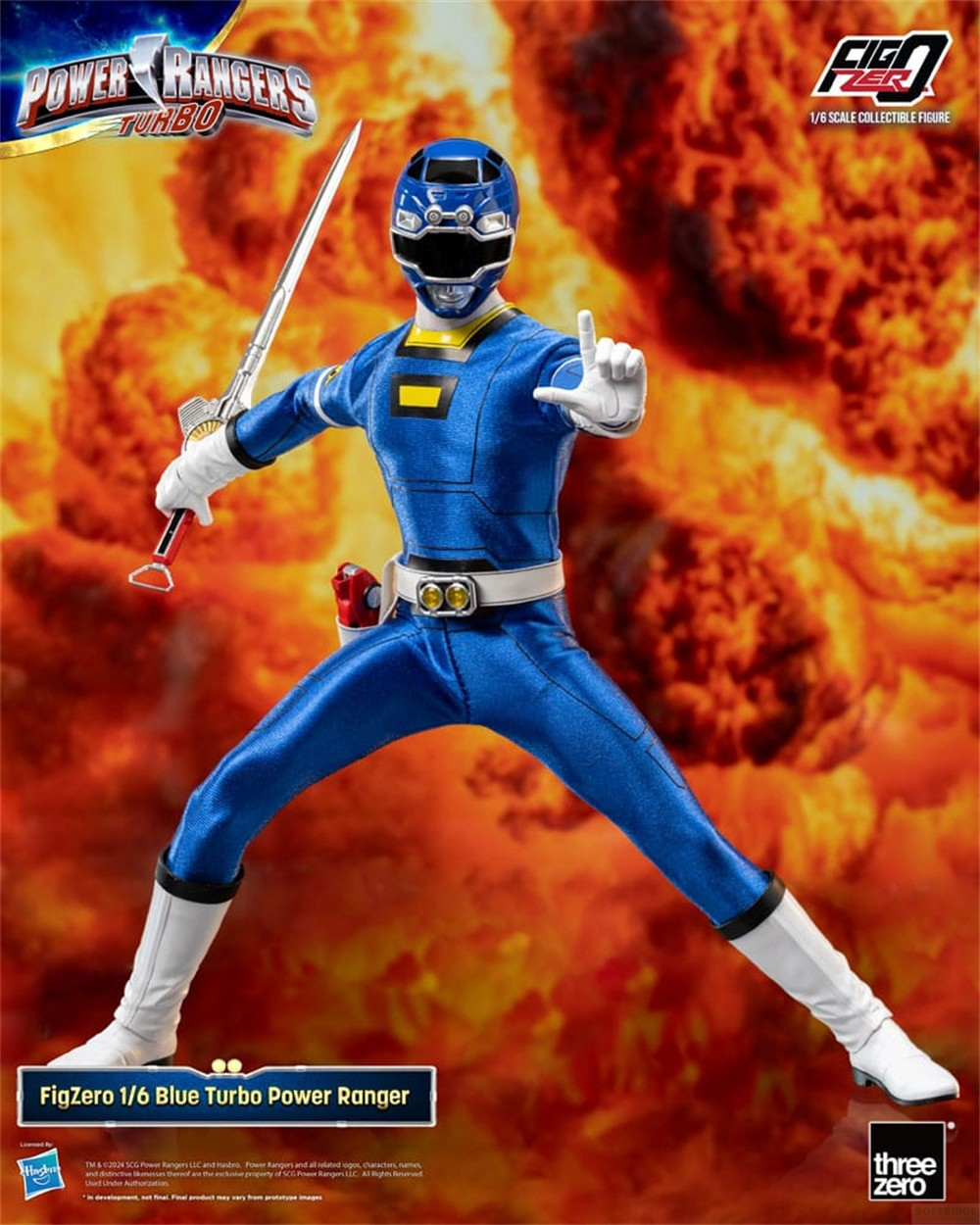 Power Rangers Turbo FigZero Actionfigur 1/6 Blue Turbo Power Ranger 30 ...