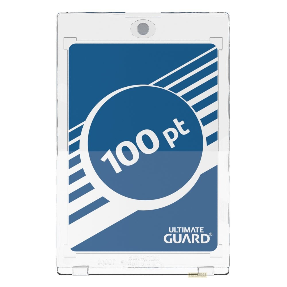 Porte-carte transparent Ultimate Guard avec logo bleu et blanc 100 pt.
