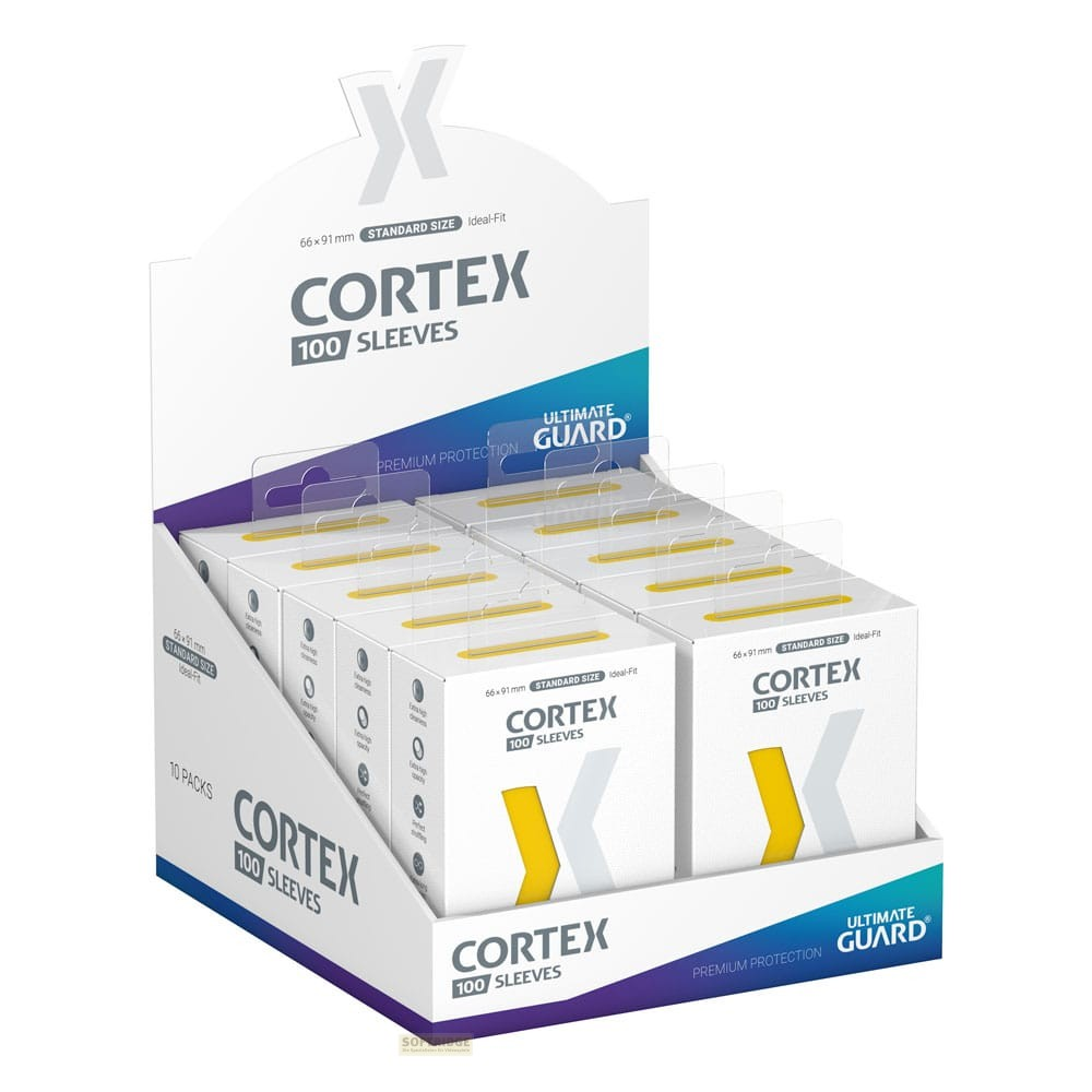 Boîte de présentation remplie de protège-cartes Cortex 100.