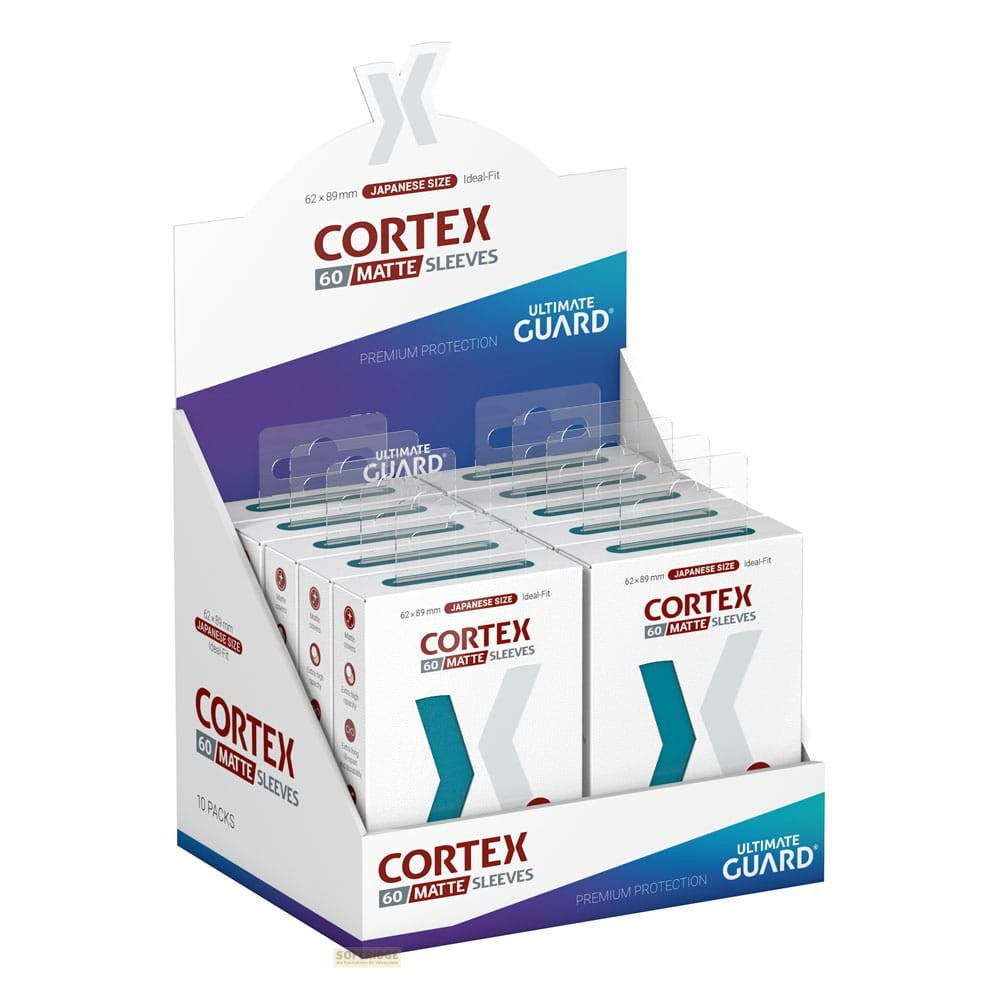 Boîte de présentation de protège-cartes Ultimate Guard Cortex 60 Matte taille japonaise.